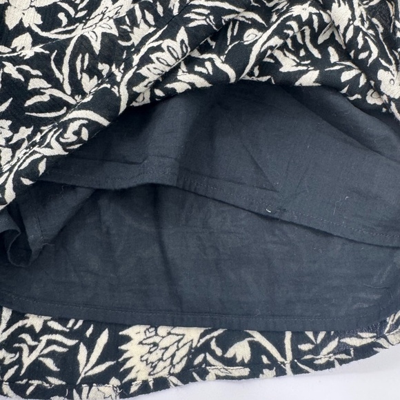 Volcom Dress Women Medium NEW Black Long Sleeve Boho Hippie Beach Short A Line - Picture 4 of 11